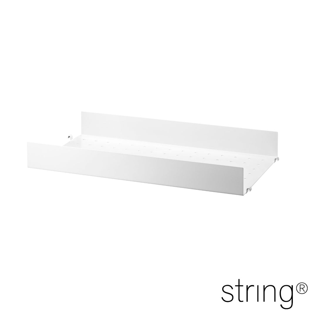 string - metal shelf with high edge 58 x 30 x 7 cm