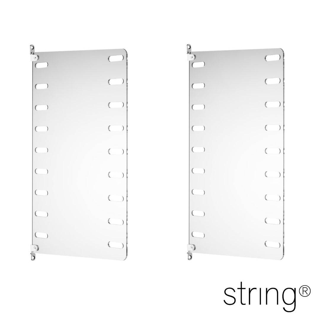 string - Regalleitern aus Plexiglas 50 x 30 cm (2er-Pack)
