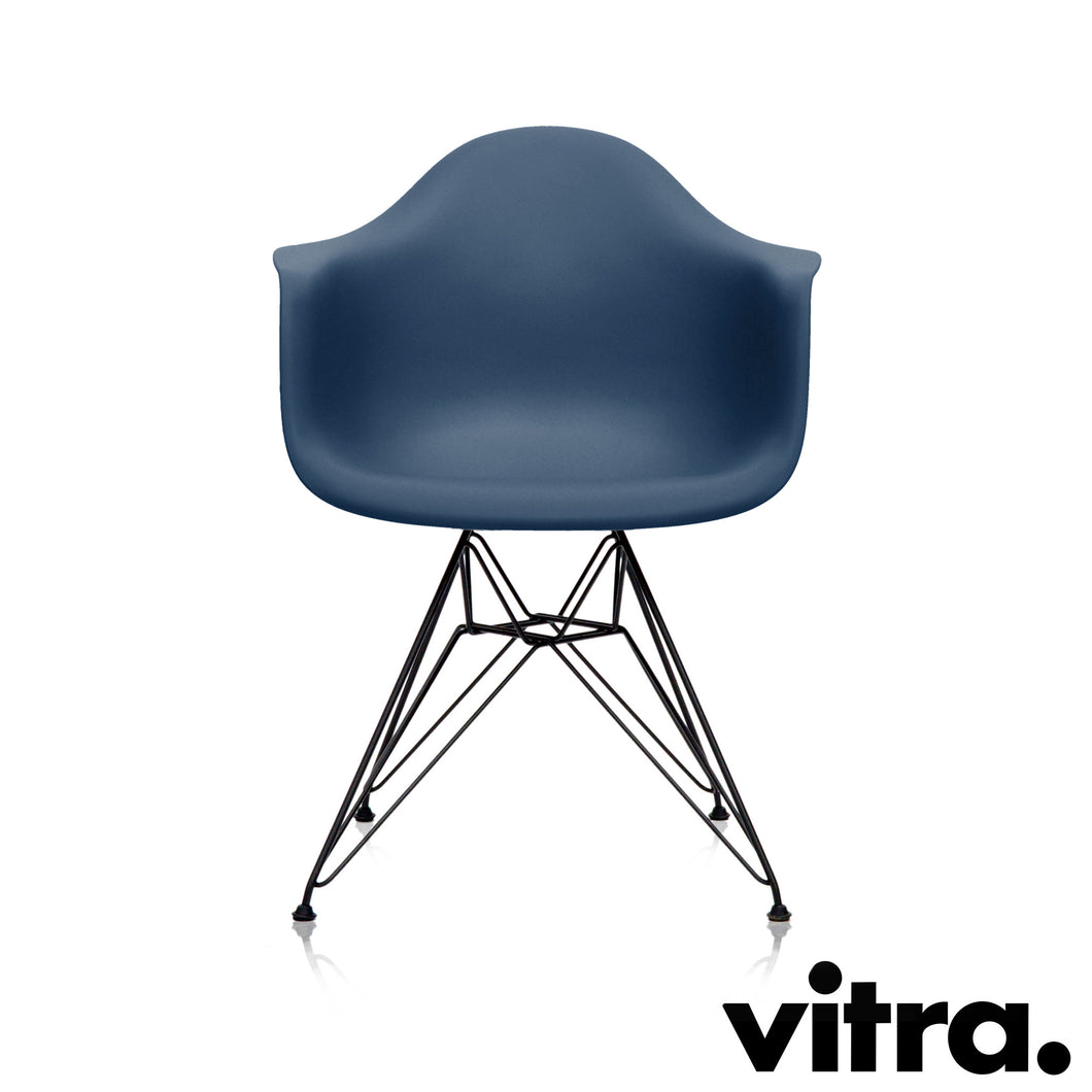 Vitra Eames Plastic Armchair DAR, Untergestell schwarz (outdoor tauglich) & weitere Farben