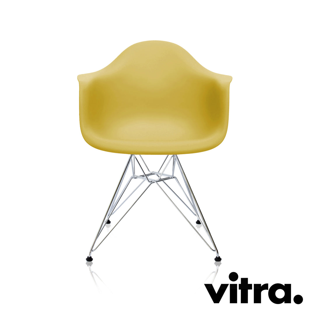 Vitra Eames Plastic Armchair DAR, Untergestell Stahl verchromt & weitere Farben